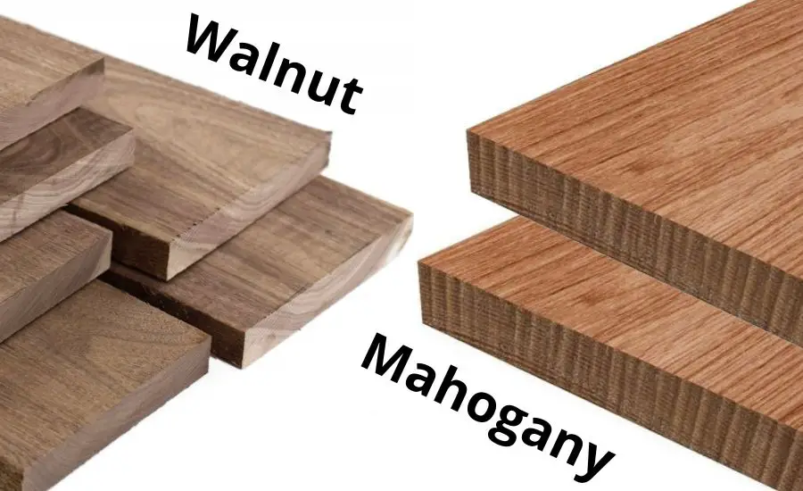 walnut vs. mahogany color